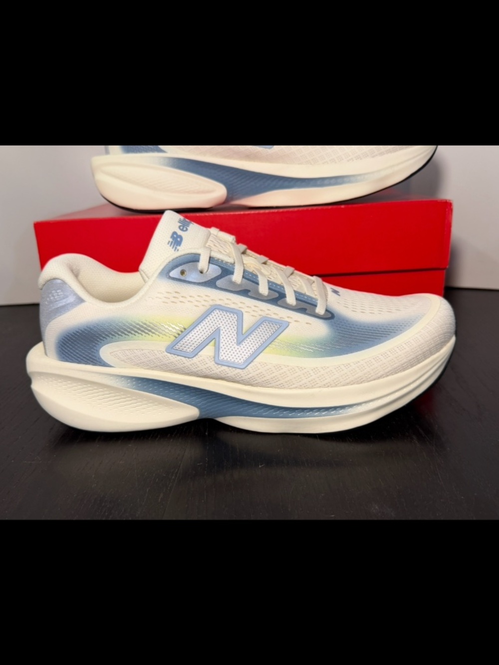 New Balance Ellipse V1 Running Shoes Sneakers Angora/Zinc Blue Mens 10.5D